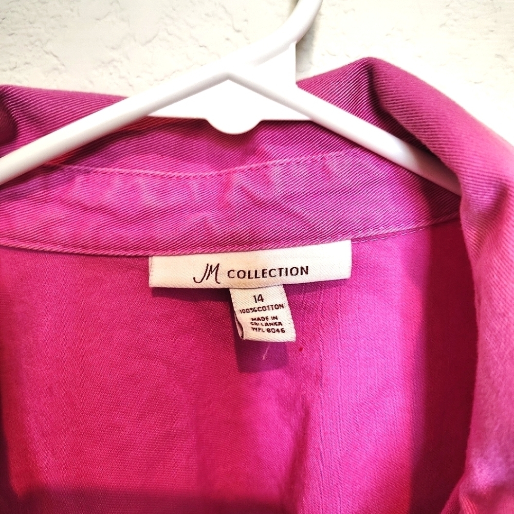 JM Collection 🩷 Pink Jean Jacket - Picture 3 of 6